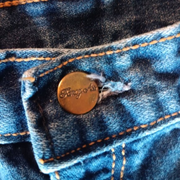Vintage Fancy Ass Jeans Women's Denim XXS 1970s 70s - Picture 5 of 8
